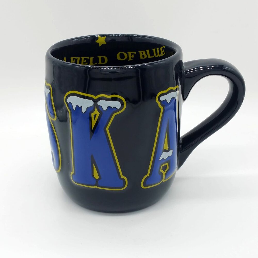 Alaska Large Coffee Tea Mug with 3D Relief Lettering 18oz